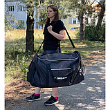 Дорожня сумка Trizand 23639 (180 л, водонепроникна, чорна, 90×50×40 см), фото 8