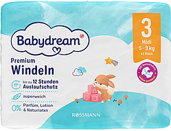Підгузки Babydream Німеччина 3 (5-9 кг) 43 шт.