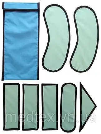 Пластини рентгенозахисні, комплект з 7-й елементів, фото 1