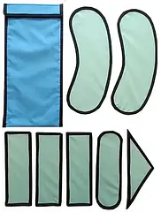 Пластини рентгенозахисні, комплект з 7-й елементів