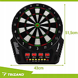 Електронний дартс Trizand 26307 (27 ігор, 243 режими, 1–16 гравців, 4 LED-дисплеї, адаптер у комплекті), фото 2