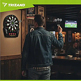 Електронний дартс Trizand 26307 (27 ігор, 243 режими, 1–16 гравців, 4 LED-дисплеї, адаптер у комплекті), фото 3