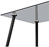 Стіл Umberto 70*120 см чорний/скло тоноване сіре ТМ AMF, фото 10