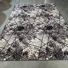 Сіре килимове покриття ширина 2м на повстяній основі ДЕРБІ, фото 3