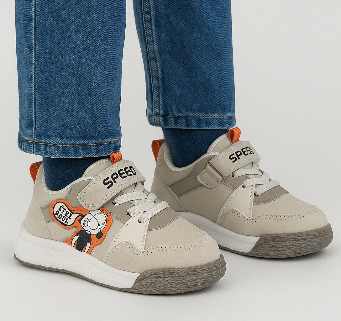 Модні кеди для хлопчика демісезонні бежеві (A11353-6), фото 1