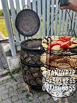 Тандир Тахір 80 літрів (совок, кочерга, хрестовина, шампура), фото 3