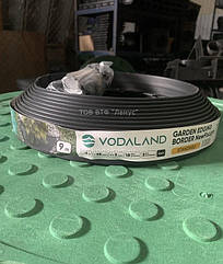 Бордюр для клумби з анкерами чорний