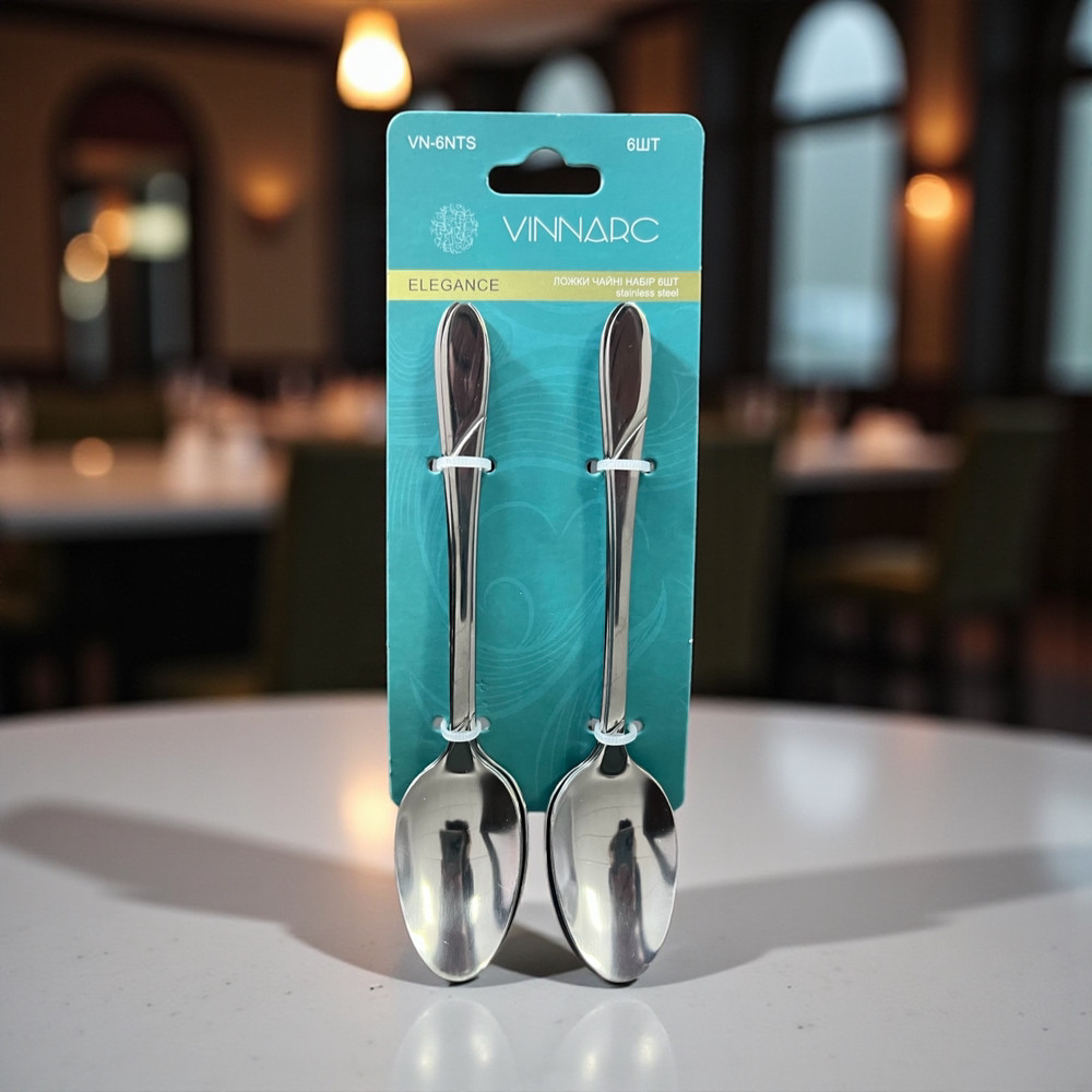 Набір ложок чайних 6шт Elegance Vinnarc 6NF-VN