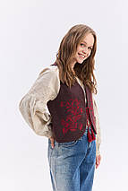 Жіноча вишита камізелька MEREZHKA "Соловійка", фото 5