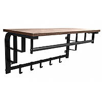 Вешалка настенная для одежды с полкой 76 см Bonro BN-124