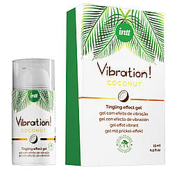 Рідкий вібратор Intt Vibration Coconut Vegan (15 мл), дуже смачний, діє до 30 хв.