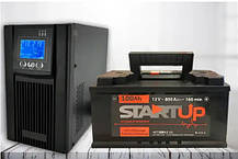 Бери РАЗОМ! ДБЖ Castles C1KS Plus + ІНВЕРТОР з чистим синусом (1.2KVA/1200W) + Start UP  6CT 100AH + Клеми Альтернатива EcoFlow, фото 5