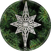 Стильна верхівка на ялинку у формі зірки.