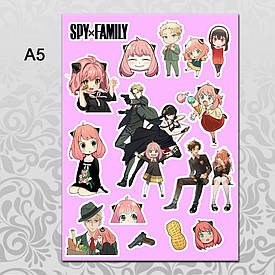 Стикери Spy × Family без порізування