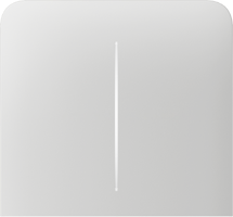 SideButton (2-gang) vertical white Бічна кнопка для двоклавішного вимикача Ajax