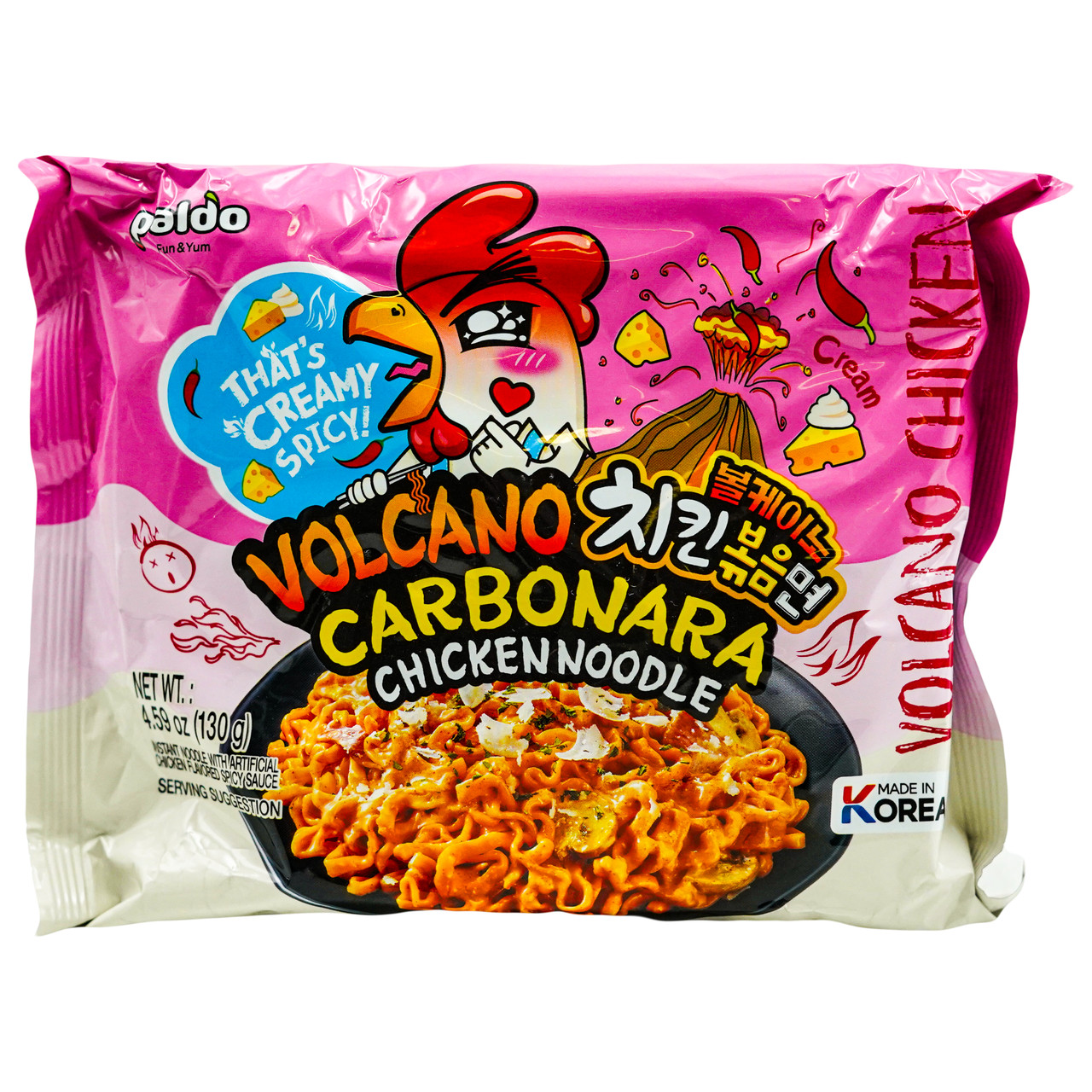 Локшина швидкого приготування Volcano Carbonara PALDO 130 г, фото 1