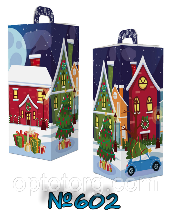 Упаковка для цукерок Новий рік 600 грам, фото 1