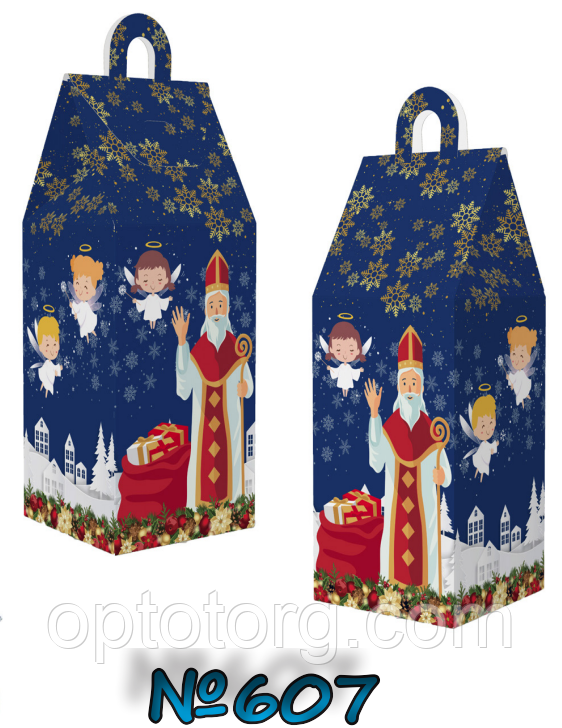 Упаковка для цукерок Новий рік 600 грам, фото 1