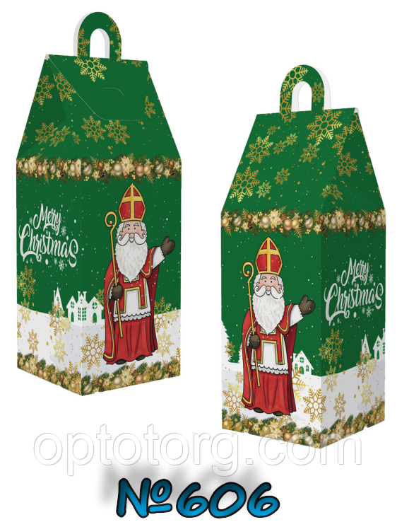 Упаковка для цукерок Новий рік 600 грам, фото 1