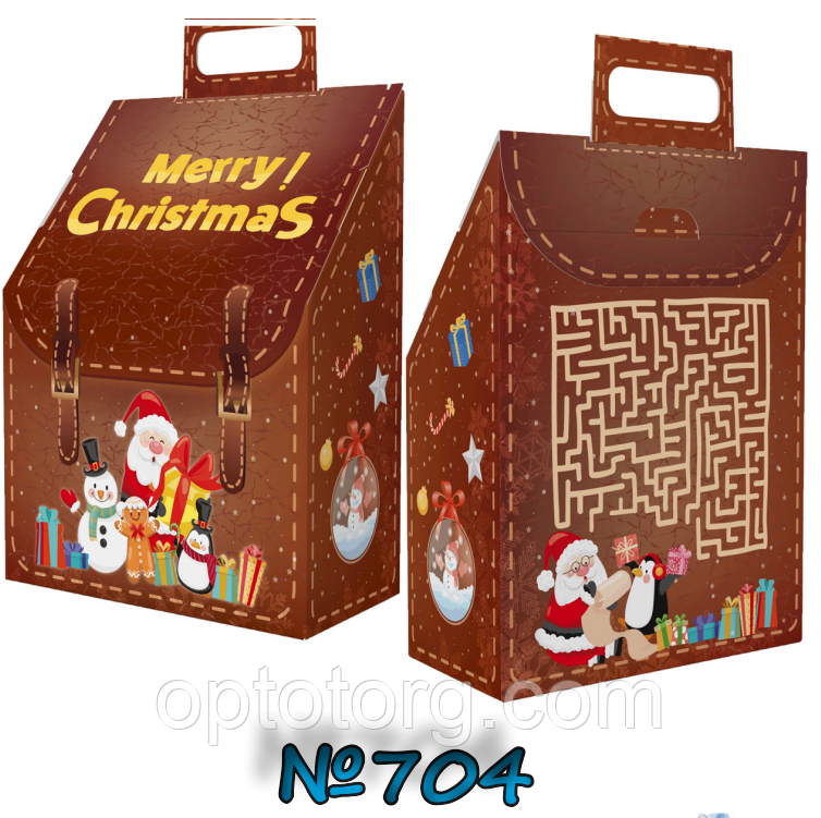 Упаковка для цукерок Новий рік 700 грам, фото 1