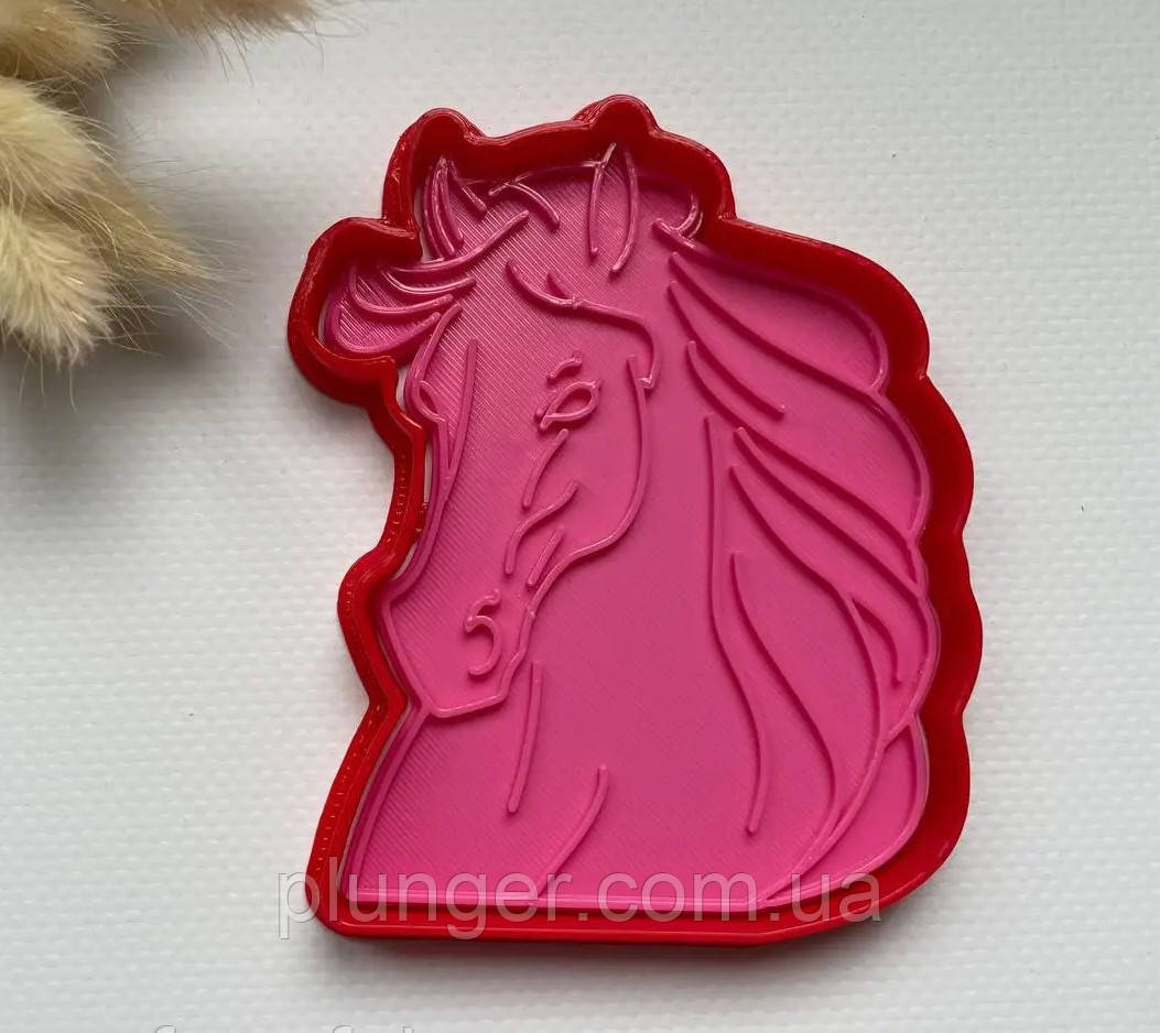 Вирубка пластикова для пряників Кінь 8*10 см., фото 1