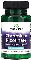 Swanson, піколінат хрому, 200 мкг, 100 веганських капсул