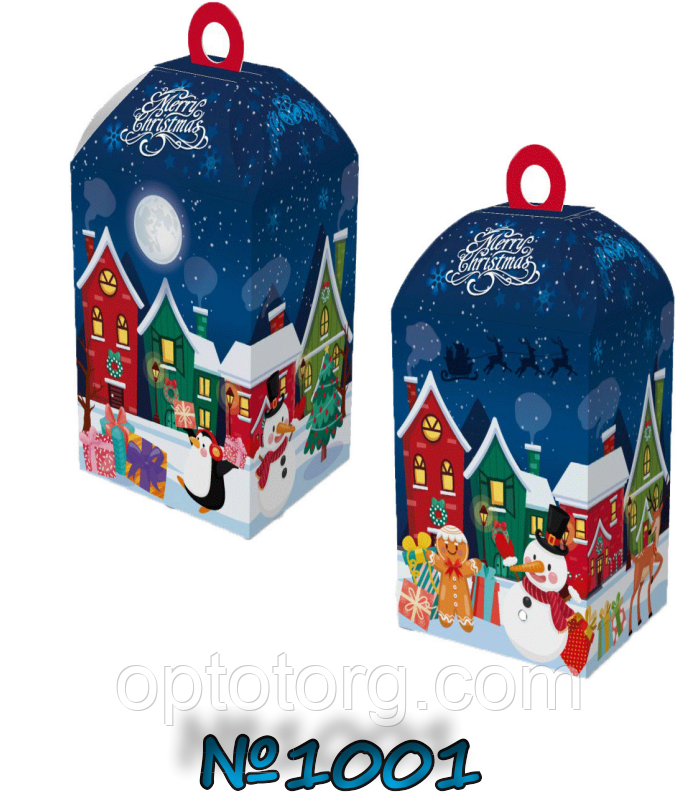 Упаковка для цукерок Новий рік 1 кг, фото 1