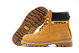 Зимові жіночі черевики Caterpillar з хутром руді. Живе фото, фото 5