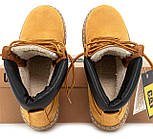 Зимові жіночі черевики Caterpillar з хутром руді. Живе фото, фото 2