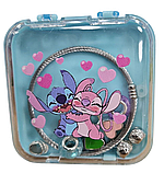 💙Дитячий подарунковий набір стильних браслетів "Stitch" для дівчат з героями Стіч та Ангел, 18 боксів з браслетами в упаковці, фото 5