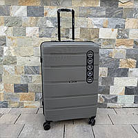 Валіза дорожня велика з поліпропілену Wings HWF03 L Сірий