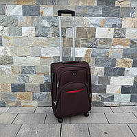 Валіза тканинна мала на 4 колесах Wings 1708 S Коричневий