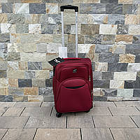 Валіза тканинна мала на 4 колесах Wings 1708 S Бордовий