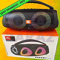 Колонка JBL 27 см Bluetooth акустика с LED подсветкой и FM приемником для вечеринок