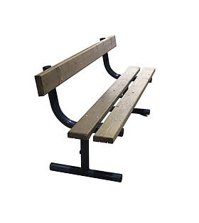 Лавка паркова Kompred Альт-А 1600 мм натуральне дерево