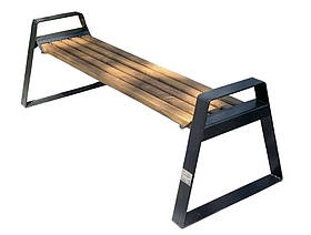 Лавка паркова Kompred Бонго-В 1600 мм натуральне дерево