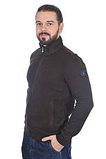 Кофта чоловіча Le Gutti 25-4134-34 темно-коричнева, фото 3