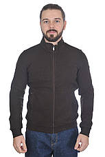 Кофта чоловіча Le Gutti 25-4134-34 темно-коричнева, фото 2