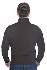 Кофта чоловіча Le Gutti 25-4134-34 темно-коричнева, фото 4