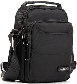 Сумка bobi  на плече Lanpad чоловіча чорна