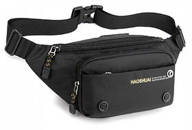 Чоловіча Сумка bobi  bobi поясна Confident чорна