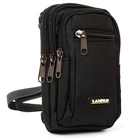 Сумка bobi  чоловіча Lanpad тканинна, чорний