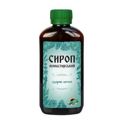 Фітосироп «Монастирський» для здоров’я легенів і органів дихання 200 мл., фото 1