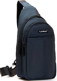 Чоловіча Сумка bobi -слінг Lanpad тканинна, синій