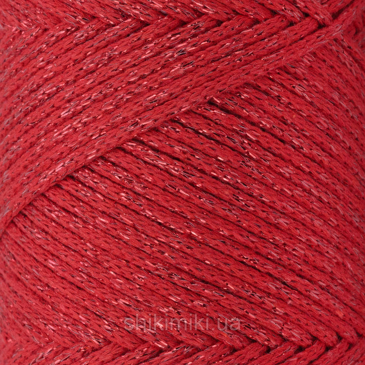 Шнур Cotton Shine, колір Червоний, фото 1