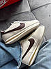 Жіночі кросівки Nike Cortez Beige Brown cacao Найк Кортез бежеві какао шкіряні демісезон унісекс модель, фото 6