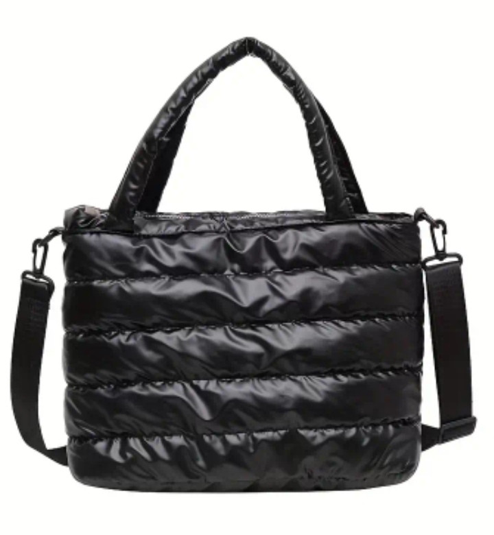 Жіноча сумка стьобана дута з плащової тканини, фото 1