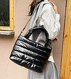 Жіноча сумка стьобана дута з плащової тканини, фото 2