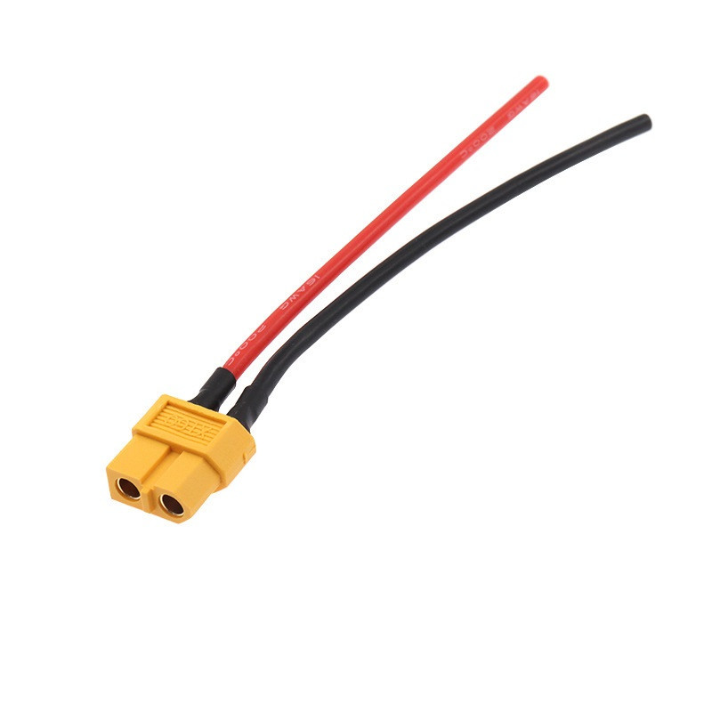 Конектор кабель силовий з роз'ємом XT60 Famale мама 16AWG 10 см