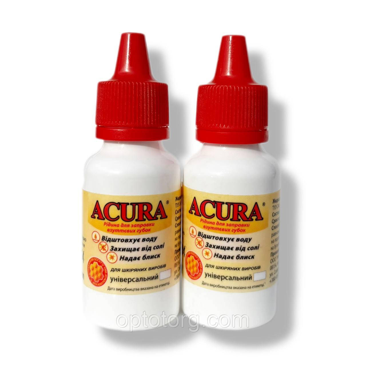 Силікон для заправлення губки для взуття Acura безбарвний 40 мл, фото 1